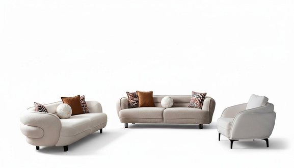 Sofa Couchgarnitur Sitzgruppe Sessel Polsterkombination Garnitur Wohnzimmer 3tlg