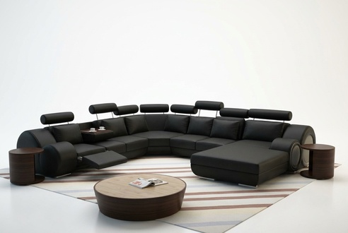 Sofa Designer Wohnlandschaft U-Form Couch Ecksofa Polster Garnitur Eckgarnitur
