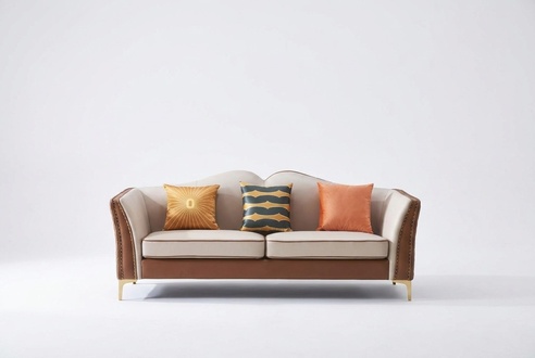Sofa Dreisitzer Couch Klassische Neu Polster 3 Sitzer Leder Couchen