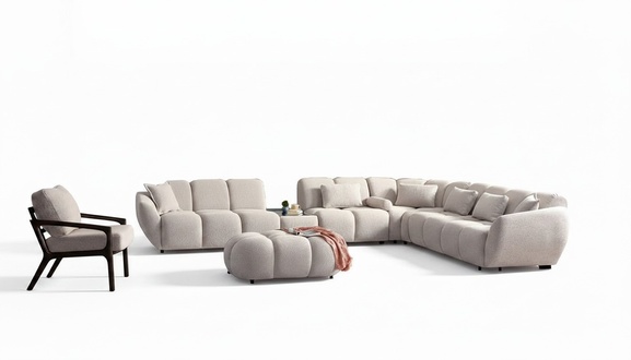 Sofa Set Wohnzimmergarnitur Polstergarnitur Couch Sitzgarnitur Wohnlandschaft