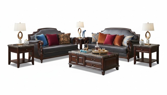 Sofa Sofagarnitur 3+2 Sitzer Set Design Couch Klassisch Garnitur