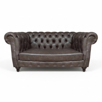 Sofa Zweisitzer Couch Wohnzimmer Polstermöbel Design Einrichtung Chesterfield