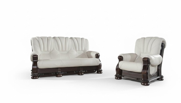 Sofagarnitur 3+1+1 Sitzer Klassischer Wohnlandschaft Sofas Couchen Polster Neu