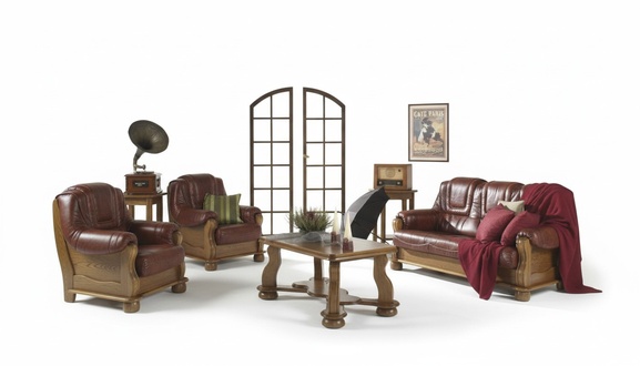 Sofagarnitur 3+1 Sitzer Klassischer Wohnlandschaft Sofas Couchen Polster