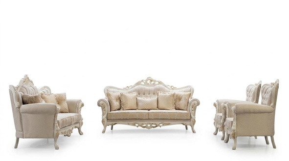 Sofagarnitur 3+3+1+1 Sitzer Set Design Sofa Polster Klassische Couchen