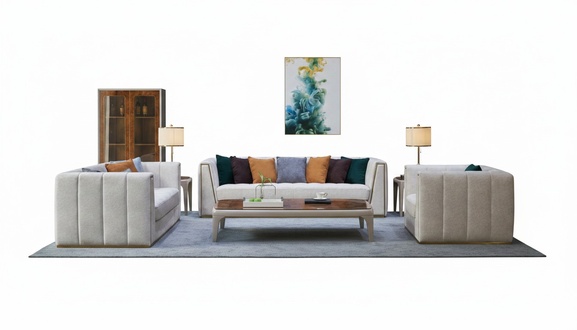 Sofagarnitur 3+2+1 Sitzer Klassischer Wohnlandschaft Sofas Couchen