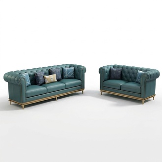 Sofagarnitur 321 Sitzer Ledersofa Modernes Sofa Designer Sofa Neu