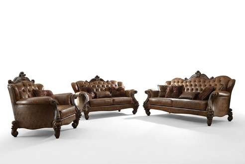 Sofagarnitur 3+2+1 Sitzer Sofa Couch Polster Garnitur Couchen Leder