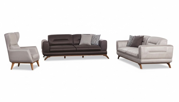 Sofagarnitur 3+3+1 Sitzer Garnitur Luxus Sofagarnitur Sessel NEU 3tlg