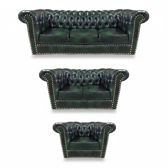 Sofagarnitur 3tlg Wohnzimmer 3+2+1 Modern Design Sessel Chesterfield
