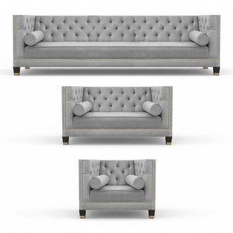 Sofagarnitur Designer Sofas Couch Wohnzimmer Luxus 4+2+1 Couchgarnitur