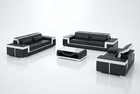Sofagarnitur Moderne Wohnzimmer Couch Sofa Sitz Garnitur 3+2+1 Komplett Set Neu