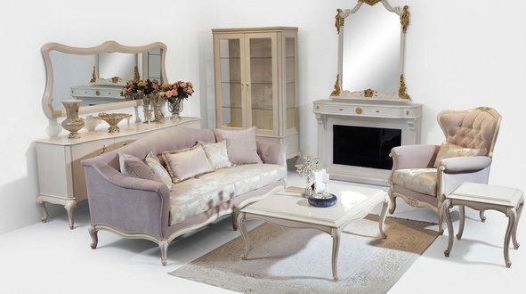 Sofagarnitur Sofas Sessel 3+1Sitzer Couchtisch Beistelltisch Set 3tlg
