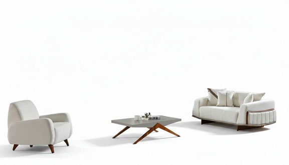 Sofagarnitur Wohnlandschaft Sessel Sofa-Set Wohnzimmergarnitur Polstergarnitur