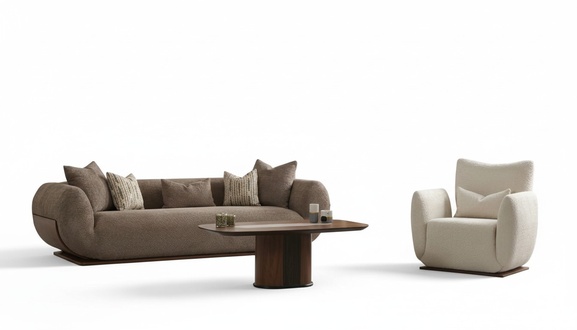 Sofagarnitur Wohnzimmer Set Sofa 3 sitzer Sessel Couchtisch Stoff Grau