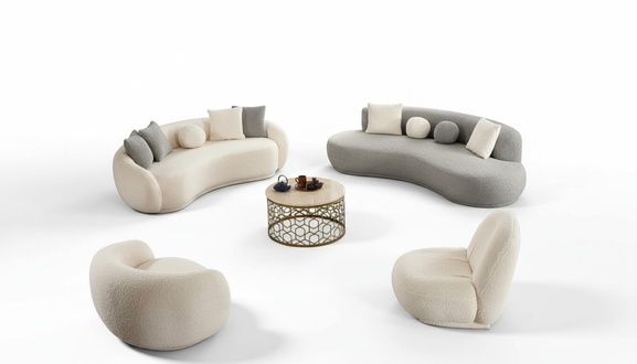 Sofas 4-Sitzer Komplettsofa 3-Sitzer Sessel Wohnzimmer Garnitur Relaxgarnitur