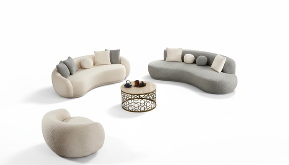 Sofas 4-Sitzer Komplettsofa 3-Sitzer Couches Wohnzimmer Garnitur Relaxgarnitur