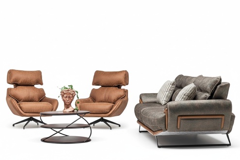 Sofaset Sofa-Set Sitzgruppe Couchgarnitur Polsterset Lounge Sofagarnitur 3+1+1