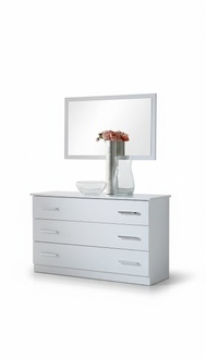 Spiegel + Kommode Schrank Kommoden Anrichte Schlafzimmer Set Holz
