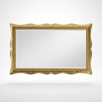 spiegel wand glas xxl gold groß 181x91 rahmen holz Hängespiegel Barock Rokoko