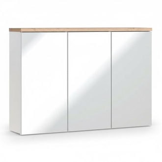 Spiegelschrank Wandschrank Badezimmerschrank mit Spiegel 100 cm Bad