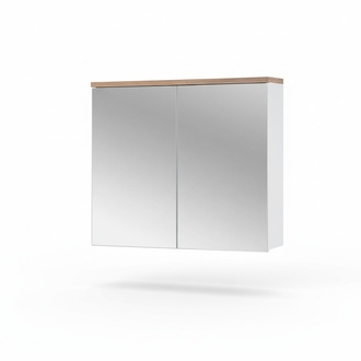 Spiegelschrank Wandschrank Badezimmerschrank mit Spiegel 80 cm Regal