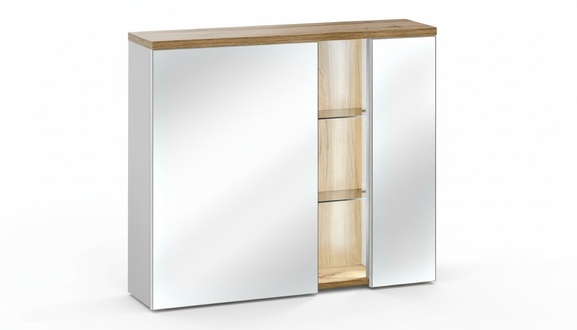 Spiegelschrank Wandschrank Badezimmerschrank mit Spiegel 80 cm LED