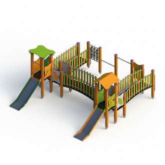 Spielplatz Erlebnisspielplatz Waldspielplatz Klettergerüst Bewegungsfläche