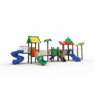 Spielplatz im Garten Spielplatz aus Kunststoff Dschungelspielplatz