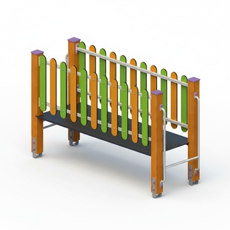 Spielplatz Schwebebalken Balancierbrücke Hängebrücke Kletterbrücke Wackelbalken