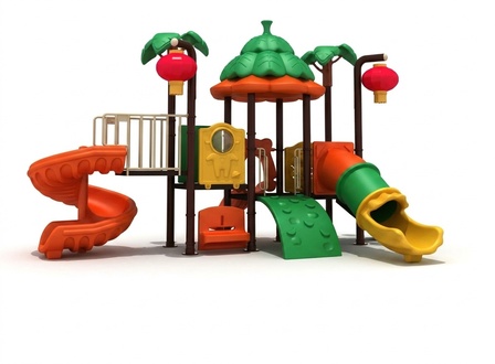 Spielplatz Spielset Kinderhaus Kunststoffeturm Turm Kletterrampe Neu