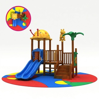 Spielturm mit Rutsche Kletterturm Spielhaus Spielplatz Outdoor Neu