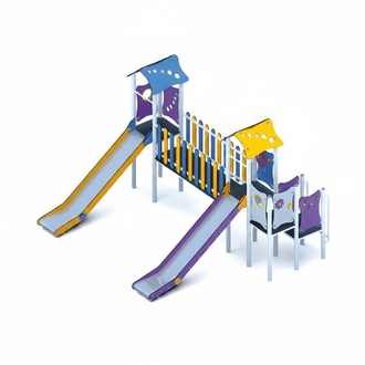 Spielzone Spielplatz Rutschbahn Kinderspielplatz Freizeitpark Bewegungsfläche