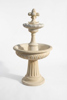 Springbrunnen Garten Teich Brunnen 173cm Steinbrunnen Gartenbrunnen