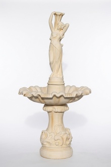 Springbrunnen Garten Teich Brunnen 192cm Steinbrunnen Gartenbrunnen