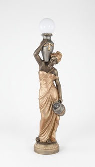 Stehleuchte Lampe Leuchte Statue Figur Skulpturen Skulptur Statuen Stanlampe
