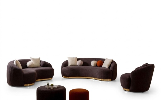 Stil Wohnzimmer Set Couchen Designer Sofagarnitur 4+3+1 Sitz Möbel