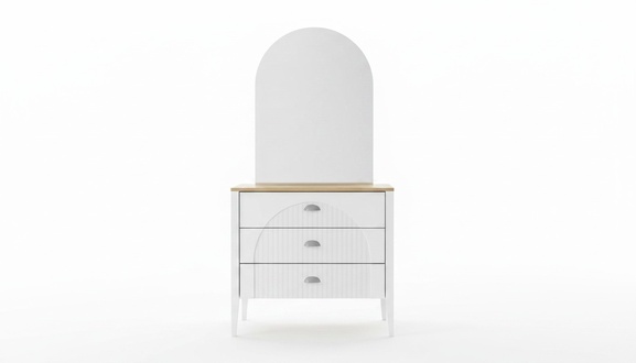 Stilvolle Kommode mit Spiegel Modernes Design Weiß für Elegantes Wohnen