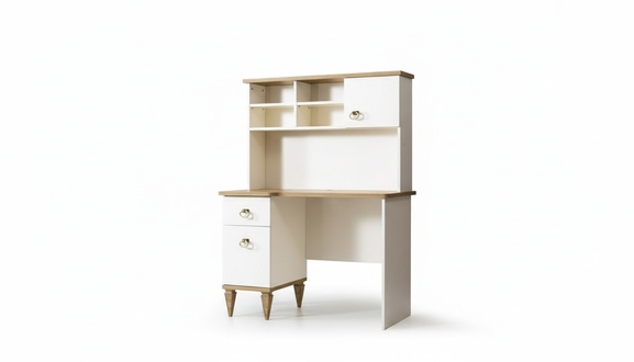 Stilvoller Kinderzimmer Schreibtisch Hochwertiges Holz Regal Luxus Set