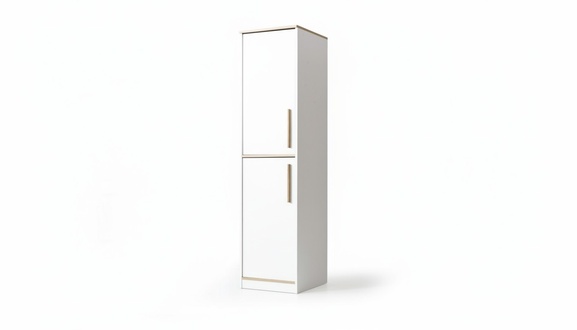 Stilvoller Weißer 2-Türiger Kleiderschrank Kinderzimmer Holz Luxus Möbel