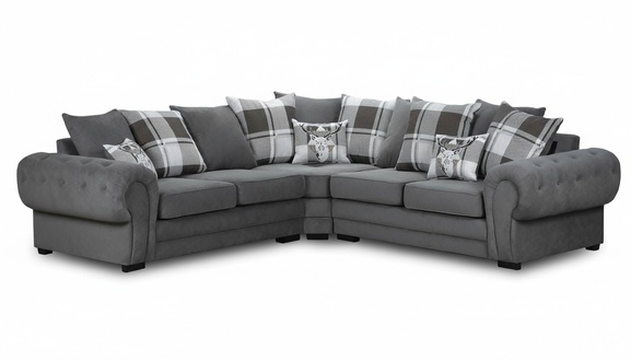 Stoffsofa Luxus Stoff Eckgarnitur Wohnzimmer Ecksofa Sofas L-Form Sofa Ecke