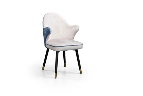 Stuhl 1x Ess Zimmer Polster Sessel Fernseh Lounge Club Textil Sitz Leder Stuhl