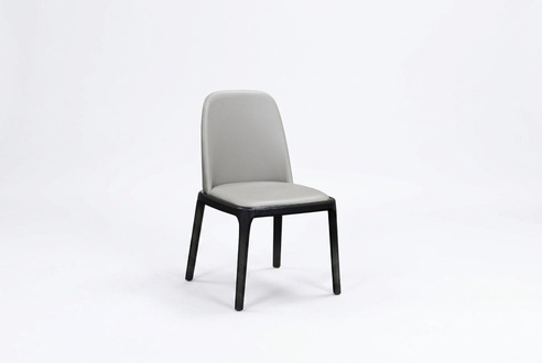 Stuhl 1x Ess Zimmer Polster Stuhl Sessel Lounge Club Textil Leder Fernseh