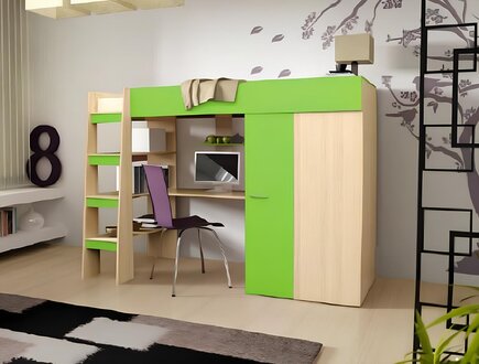 Hochbett Doppelstockbett Bett Jugendbett Kinderbett Schreibtisch Sofort