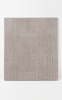 Teppich Wohnzimmer Abstraktes Geometrisches Muster Natur Creme Farbe