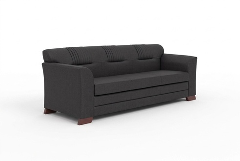Textil Sofa Dreisitzer Polstercouch Arbeitszimmereinrichtung Büro