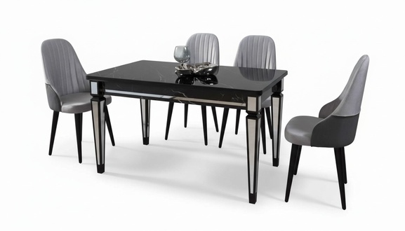 Tisch Esstisch Essgarnitur Essgarnitur Essgruppe Tisch 4x Stühle 5tlg.