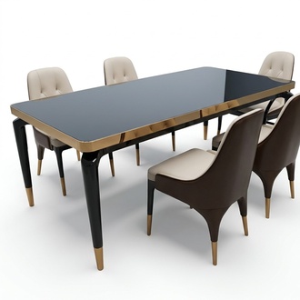 tisch glas designer ess zimmer wohn klassischer tische luxus holz modern