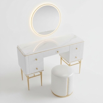 Tisch Klassische Konsole Spiegel Kommode Schminktisch Schlafzimmer