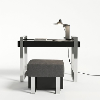 Tische Sekretär Konsolen Tisch Schreibtisch Schminkt Hocker Italienische 2tlg.
